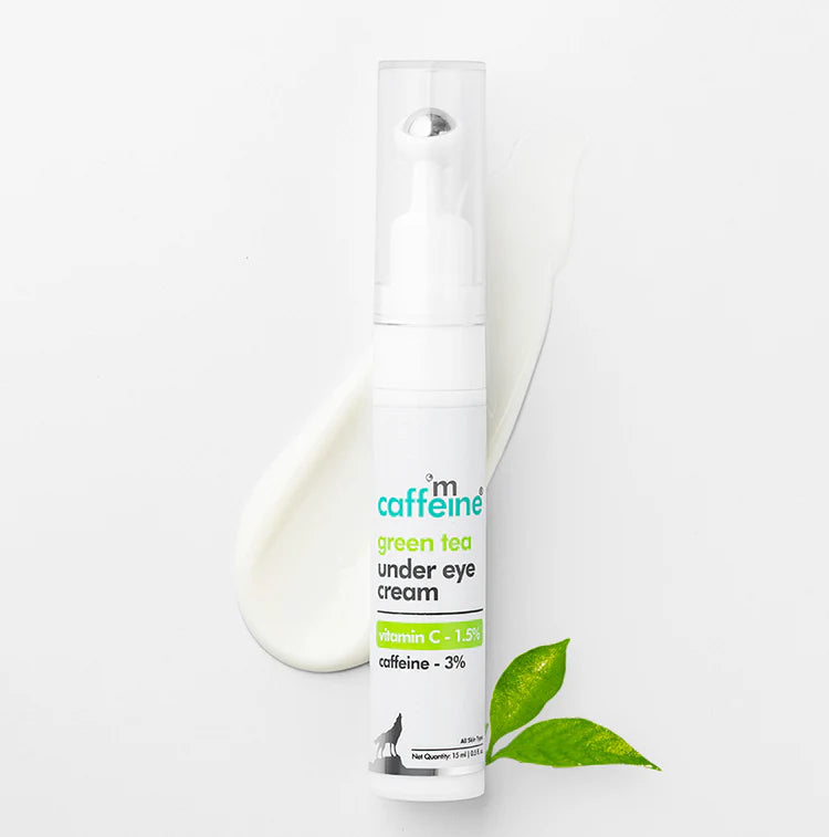 Green Tea Under Eye Cream with 3% Caffeine - 15ml