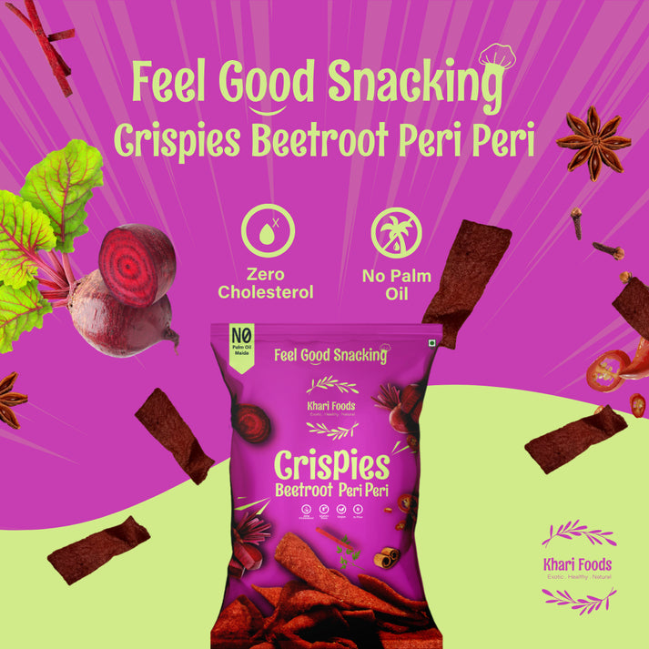 Beetroot Crispies Peri Peri Flavour (50g x 4)