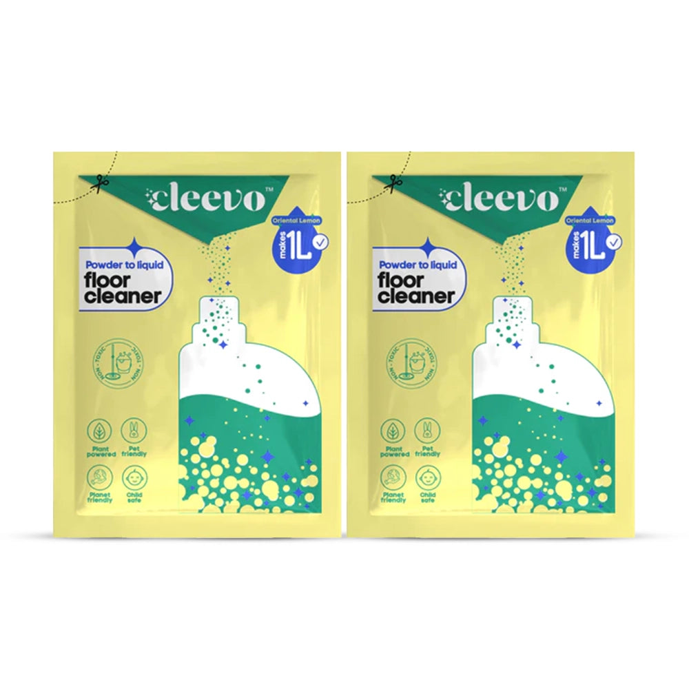 Non Toxic Floor Cleaner Powder to Liquid Sachet (1L x 2)