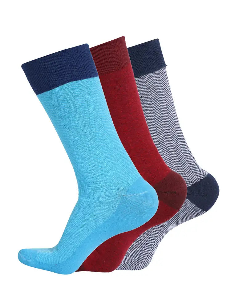 Crew length Regular Socks for Men (Combo of 3)