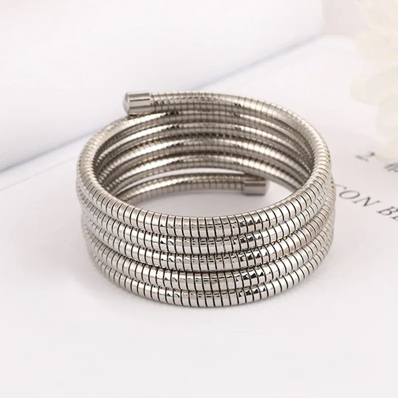 Shimmering Silver Cuff Bracelet