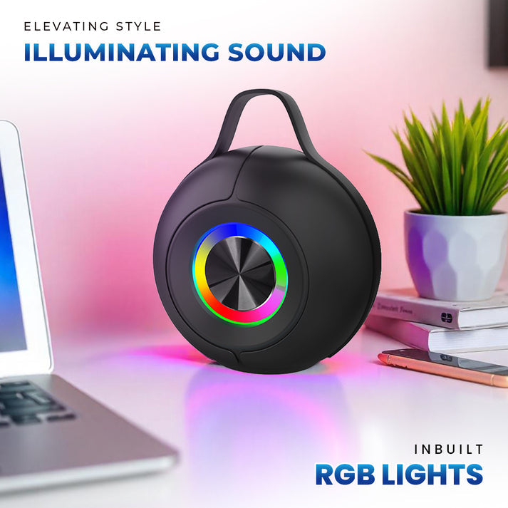 Dyanmite 12w TWS Portable RGB Speaker upto 8hrs Playtime