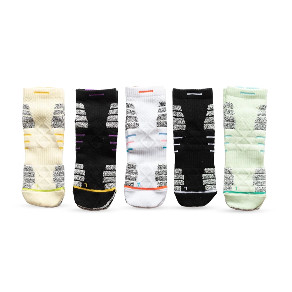 Ankle Length Sports Cotton Socks for Men (Combo of 5)