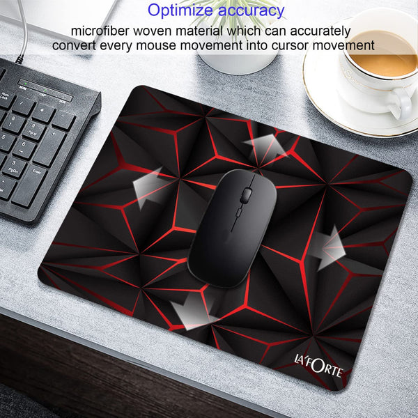 Non-Slip Rubber Mousepad with 3mm Thickness - Pack of 2