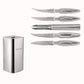 Stainless Steel Kitchen Knife Set with Metal Block