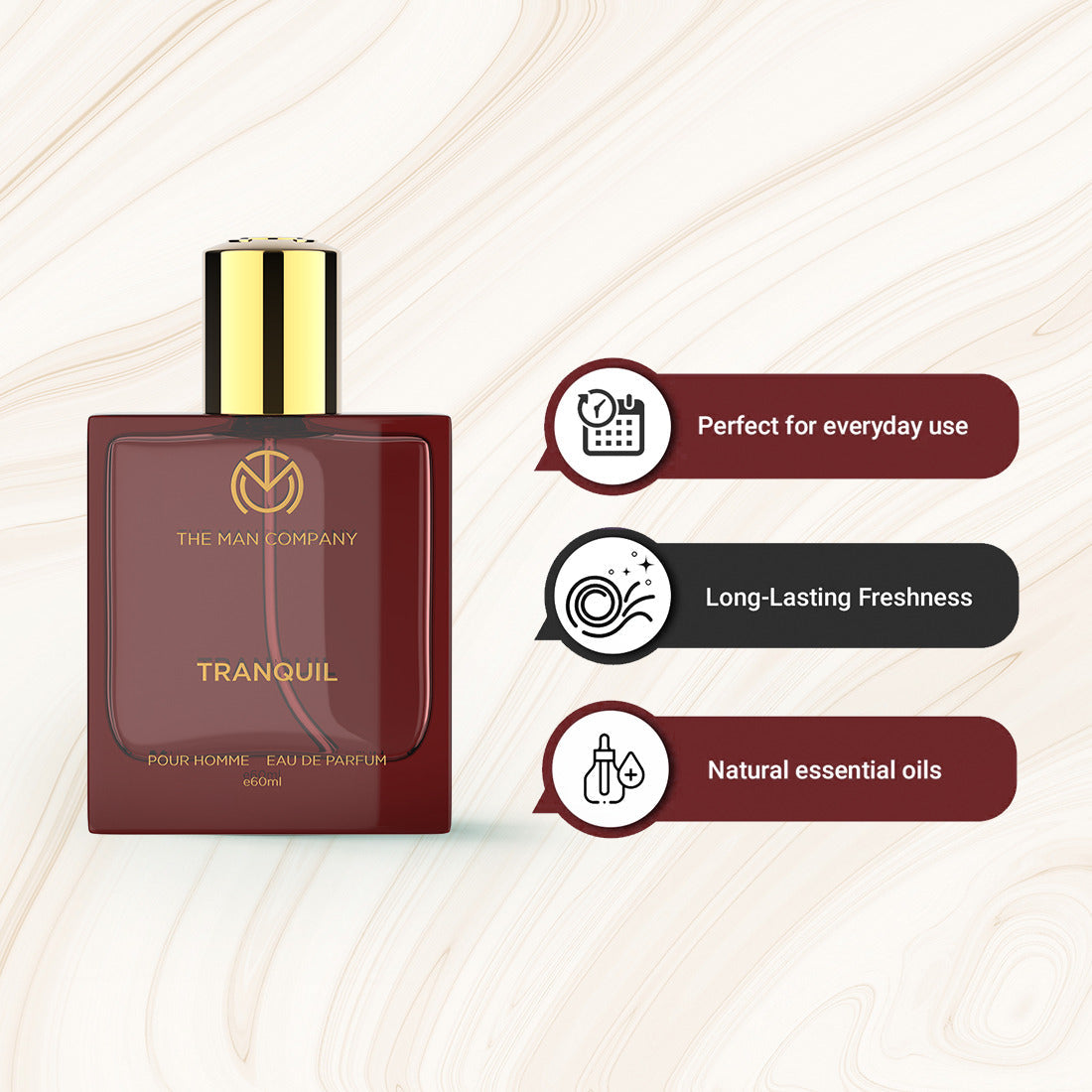 Tranquil Eau De Parfum for Men - 60ml