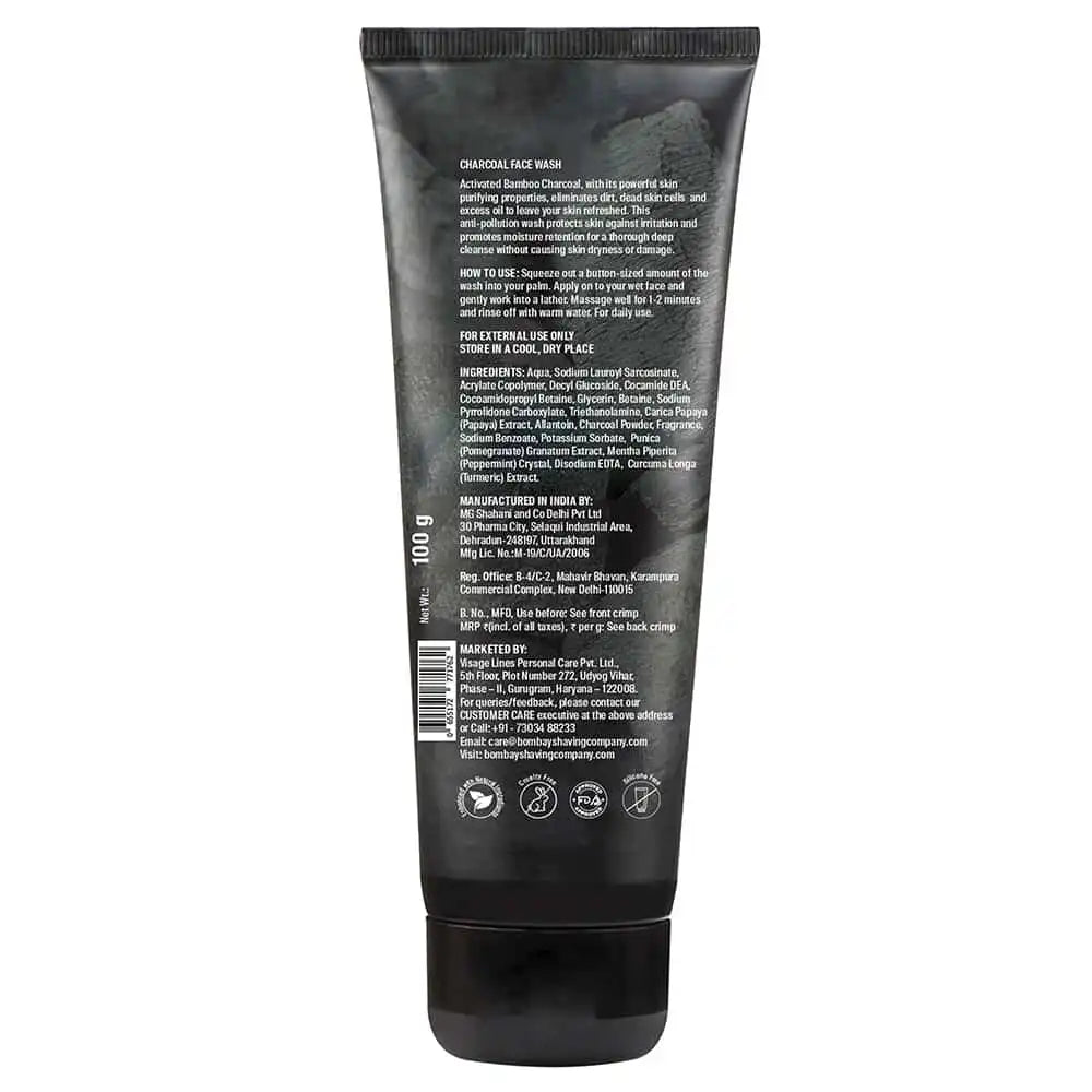 Charcoal Face Wash and Brightening Cream Combo