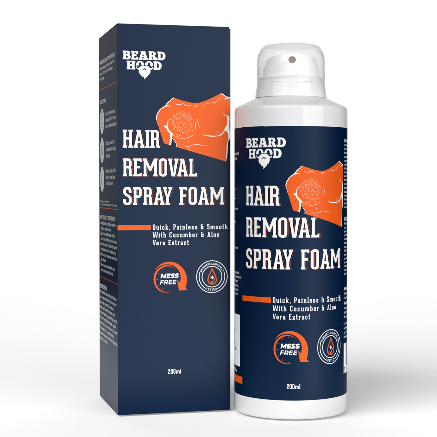 Men's Hair Removal Foam Spray - 200ml