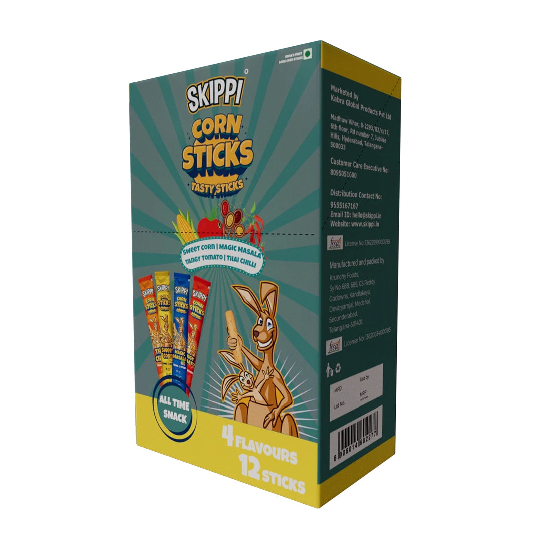 4 Flavours Corn Sticks - (12g x 12)