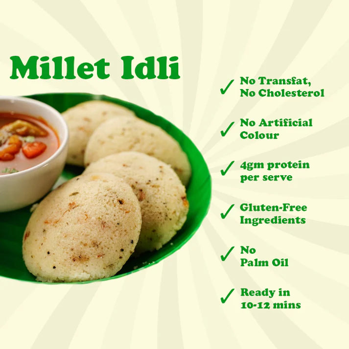 Sprouted Ragi Millet Idli (400g x 2)