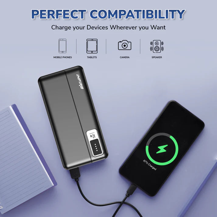 Force - 10000mAh 12W Power Bank with Fast Charging