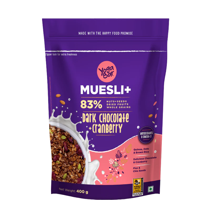 Dark Chocolate and Cranberry Muesli - 400g